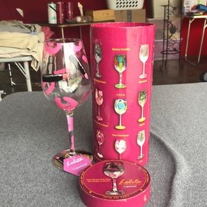 Lolita “Lipstick” collectible wine glass